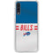 NFL Buffalo Bills White Striped Galaxy A50 Clear Case