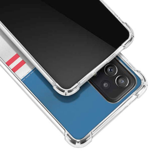 NFL Buffalo Bills White Striped Galaxy A52 5G Clear Case
