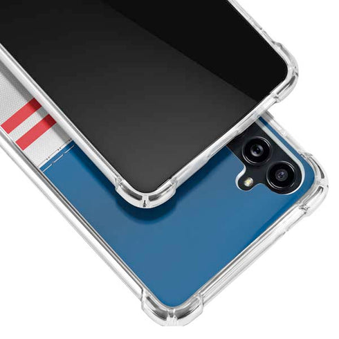 NFL Buffalo Bills White Striped Galaxy A54 5G Clear Case