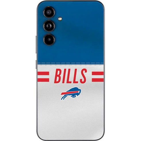NFL Buffalo Bills White Striped Galaxy A54 5G Skin