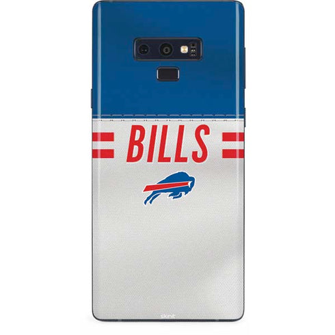 NFL Buffalo Bills White Striped Galaxy Note 9 Skin
