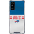 NFL Buffalo Bills White Striped Galaxy S20 FE Clear Case