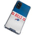 NFL Buffalo Bills White Striped Galaxy S20 FE Clear Case