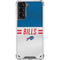 NFL Buffalo Bills White Striped Galaxy S21 5G Clear Case