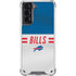 NFL Buffalo Bills White Striped Galaxy S21 5G Clear Case
