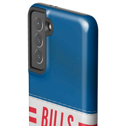 NFL Buffalo Bills White Striped Galaxy S21 5G Pro Case