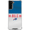 NFL Buffalo Bills White Striped Galaxy S21 FE Clear Case