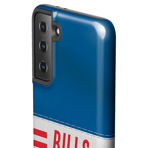 NFL Buffalo Bills White Striped Galaxy S21 Plus 5G Pro Case