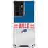 NFL Buffalo Bills White Striped Galaxy S21 Ultra 5G Clear Case