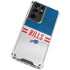 NFL Buffalo Bills White Striped Galaxy S21 Ultra 5G Clear Case