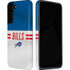 NFL Buffalo Bills White Striped Galaxy S22 Pro Case