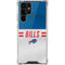 NFL Buffalo Bills White Striped Galaxy S22 Ultra Clear Case