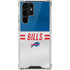NFL Buffalo Bills White Striped Galaxy S22 Ultra Clear Case