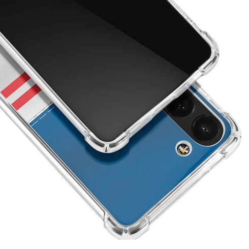 NFL Buffalo Bills White Striped Galaxy S23 Clear Case