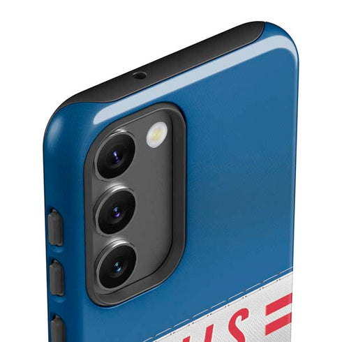 NFL Buffalo Bills White Striped Galaxy S23 Plus Pro Case
