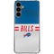 NFL Buffalo Bills White Striped Galaxy S24 Plus Clear Case