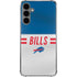 NFL Buffalo Bills White Striped Galaxy S24 Plus Clear Case