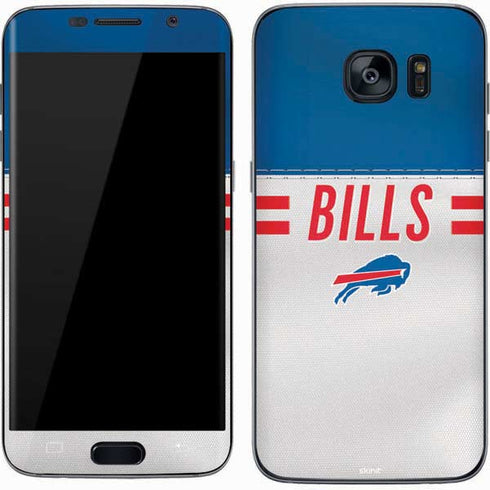 NFL Buffalo Bills White Striped Galaxy S7 Skin