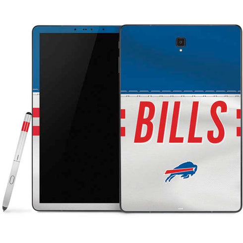 NFL Buffalo Bills White Striped Samsung Galaxy Tab Skin