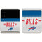 NFL Buffalo Bills White Striped Galaxy Z Flip3 5G Skin