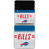 NFL Buffalo Bills White Striped Galaxy Z Flip3 5G Skin