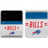 NFL Buffalo Bills White Striped Galaxy Z Flip4 5G Skin