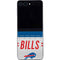 NFL Buffalo Bills White Striped Galaxy Z Flip5 5G Skin