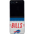 NFL Buffalo Bills White Striped Galaxy Z Flip5 5G Skin