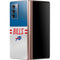 NFL Buffalo Bills White Striped Galaxy Z Fold2 5G Skin