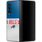 NFL Buffalo Bills White Striped Galaxy Z Fold3 5G Skin