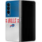 NFL Buffalo Bills White Striped Galaxy Z Fold4 5G Skin