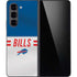 NFL Buffalo Bills White Striped Galaxy Z Fold5 5G Skin