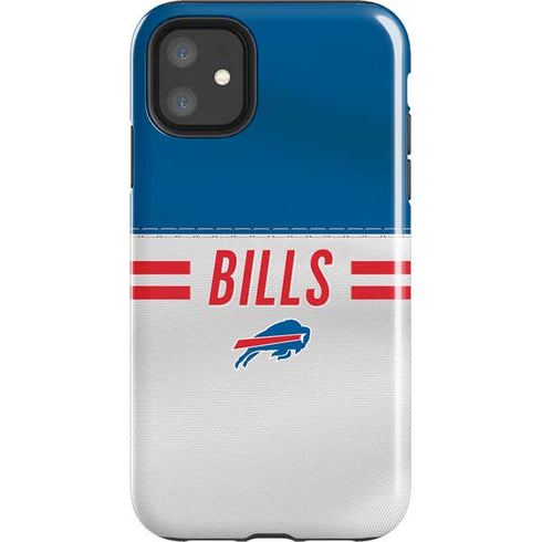 NFL Buffalo Bills White Striped iPhone 11 Impact Case