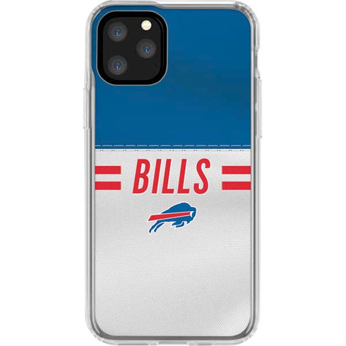 NFL Buffalo Bills White Striped iPhone 11 Pro Clear Case