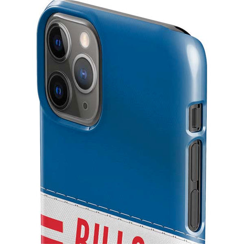 NFL Buffalo Bills White Striped iPhone 11 Pro Lite Case