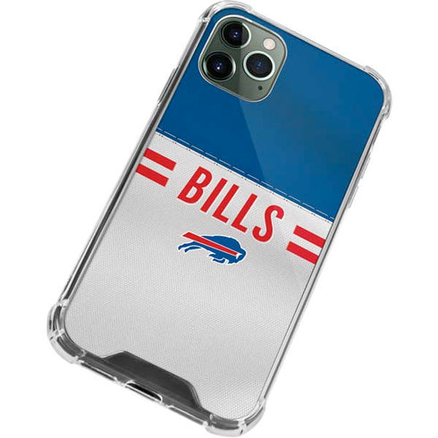 NFL Buffalo Bills White Striped iPhone 11 Pro Max Clear Case