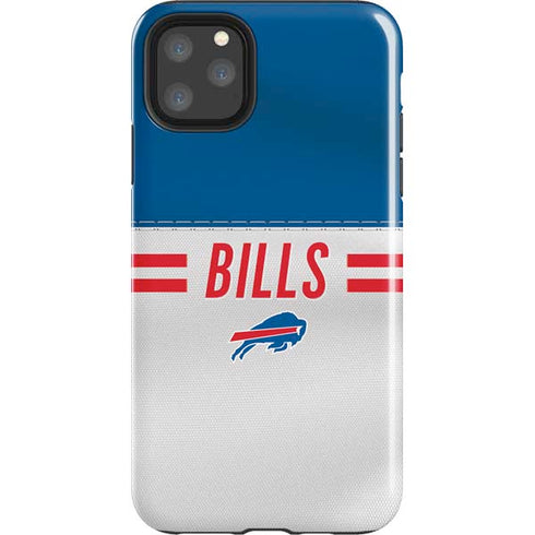 NFL Buffalo Bills White Striped iPhone 11 Pro Max Impact Case