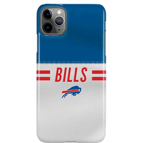 NFL Buffalo Bills White Striped iPhone 11 Pro Max Lite Case