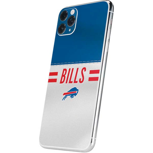 NFL Buffalo Bills White Striped iPhone 11 Pro Max Skin