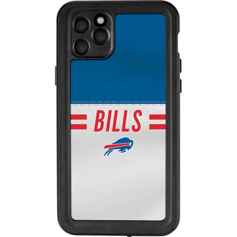 NFL Buffalo Bills White Striped iPhone 11 Pro Max Waterproof Case