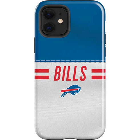 NFL Buffalo Bills White Striped iPhone 12 Impact Case