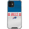 NFL Buffalo Bills White Striped iPhone 12 Mini Clear Case