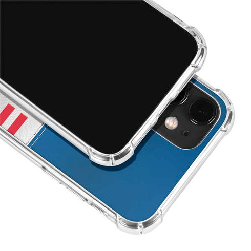 NFL Buffalo Bills White Striped iPhone 12 Mini Clear Case