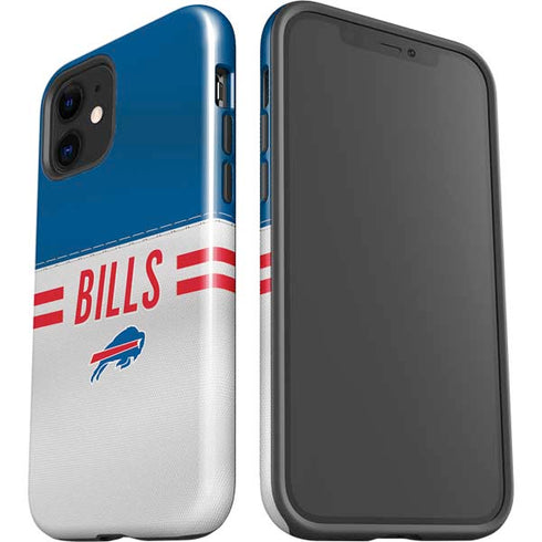 NFL Buffalo Bills White Striped iPhone 12 Mini Impact Case