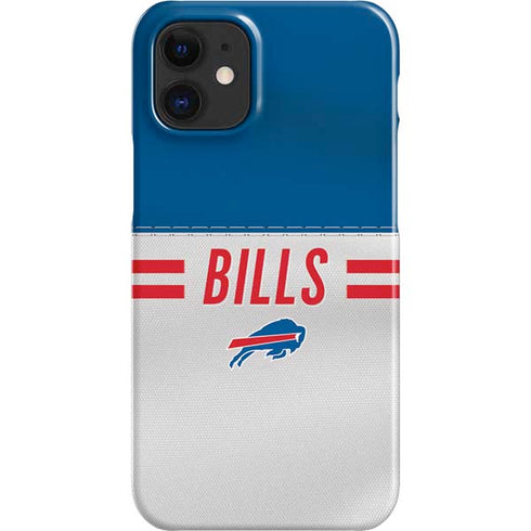 NFL Buffalo Bills White Striped iPhone 12 Mini Lite Case