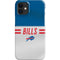 NFL Buffalo Bills White Striped iPhone 12 Mini Lite Case