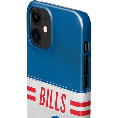 NFL Buffalo Bills White Striped iPhone 12 Mini Lite Case