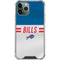 NFL Buffalo Bills White Striped iPhone 12 Pro Clear Case