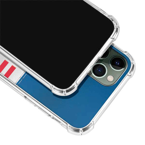 NFL Buffalo Bills White Striped iPhone 12 Pro Clear Case