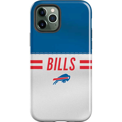 NFL Buffalo Bills White Striped iPhone 12 Pro Impact Case